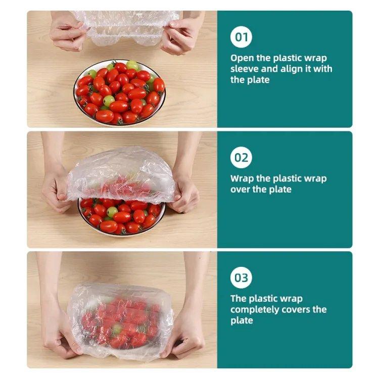 100-Pieces Reusable Plastic Covers