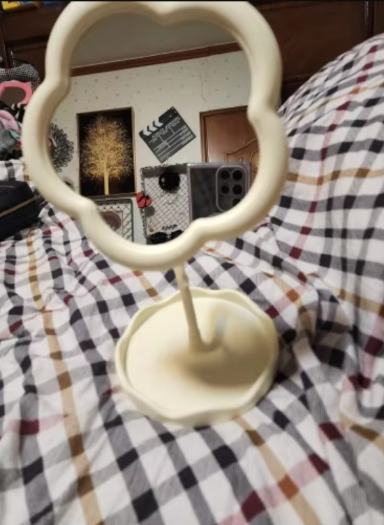 Flower Makeup Mirror Organizer