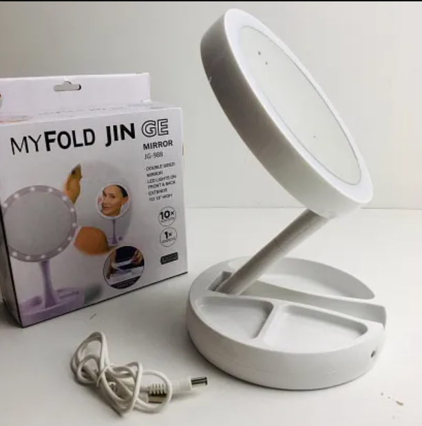 Led Fold-able Mirror USB Folding Lamp