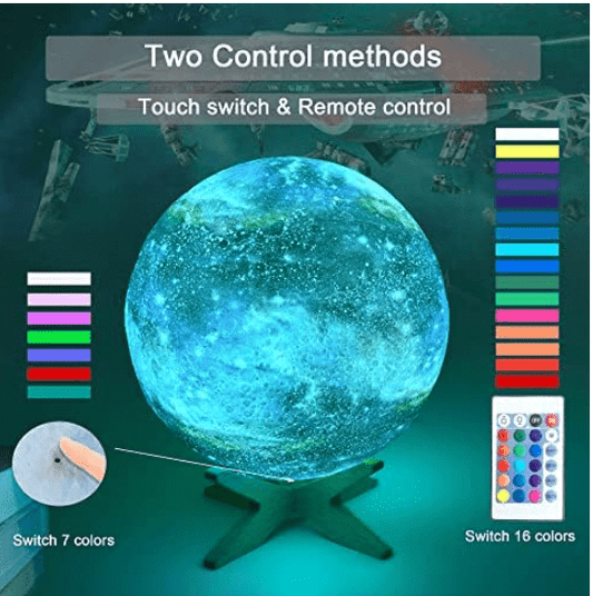 Planet Touch Lamp With Remote
