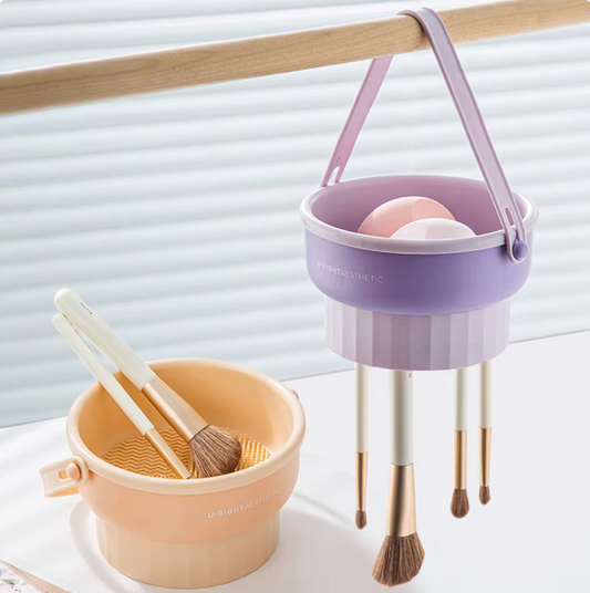 Silicone Cleaning Makeup Brushes Bowl