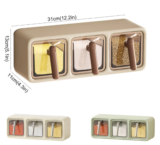 3-Layer Wall Mounted Spices Storage Organizer