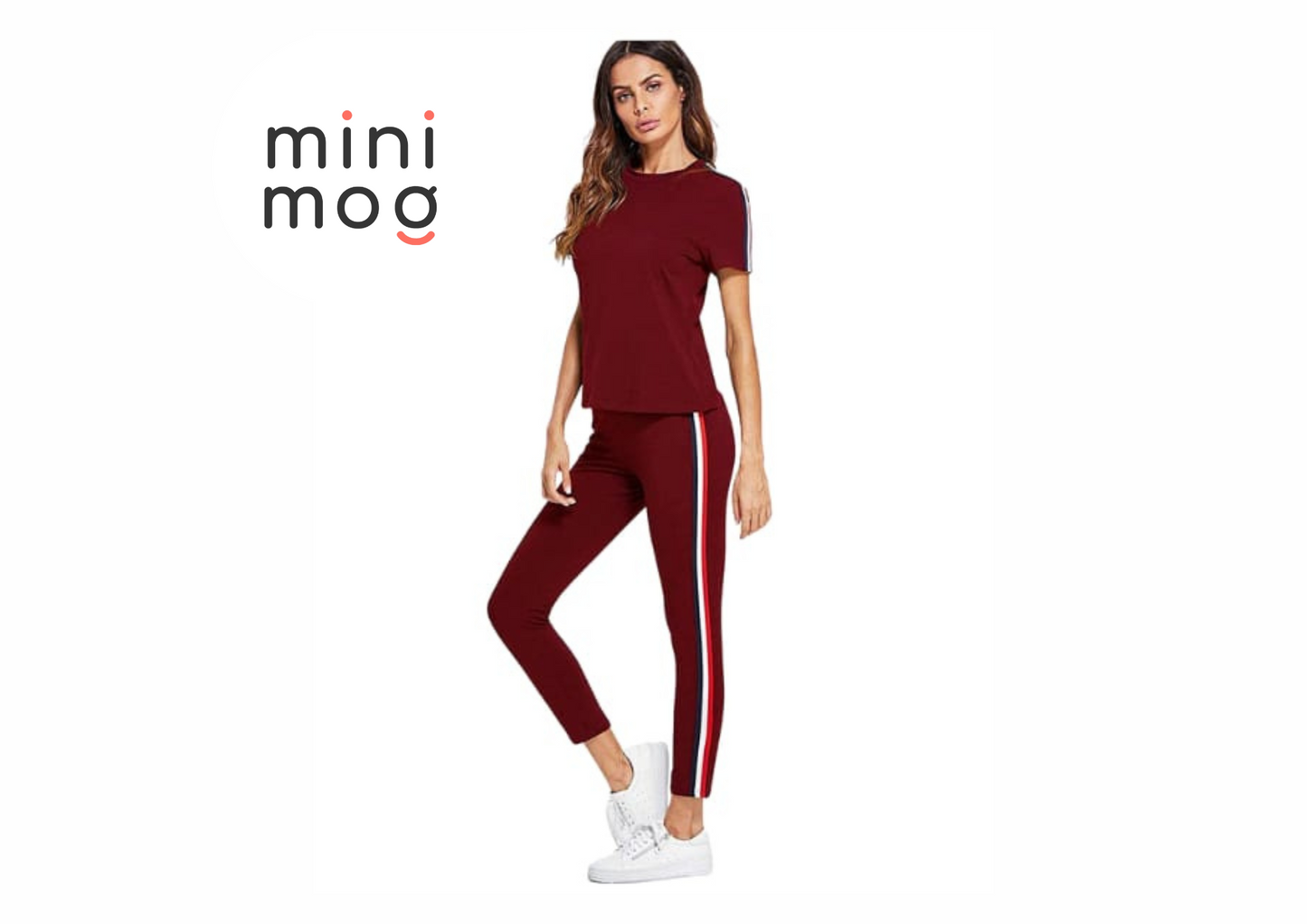 Side strip summer Tracksuit for women