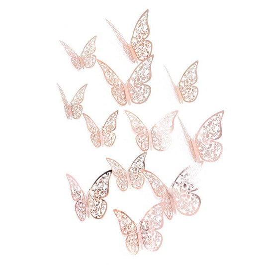 12-Pieces 3D Butterfly Wall Stickers