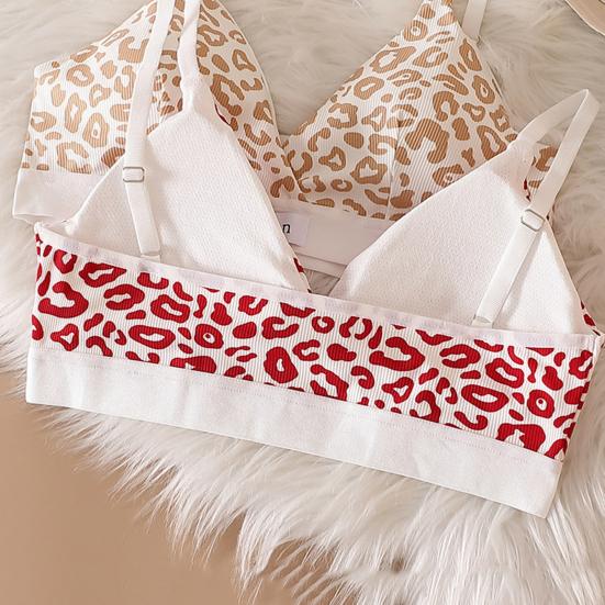 Leopard Print Soft Padded Push-Up Bra Set – High-Quality Imported Free Size Lingerie