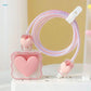 Cute Heart Charging Head and Cable Protector