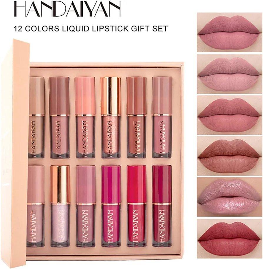 12Pcs Matte Lipgloss Set