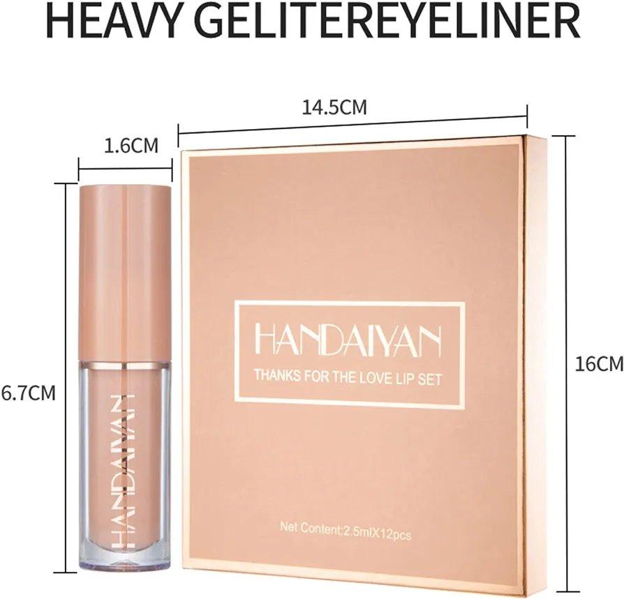 12Pcs Matte Lipgloss Set