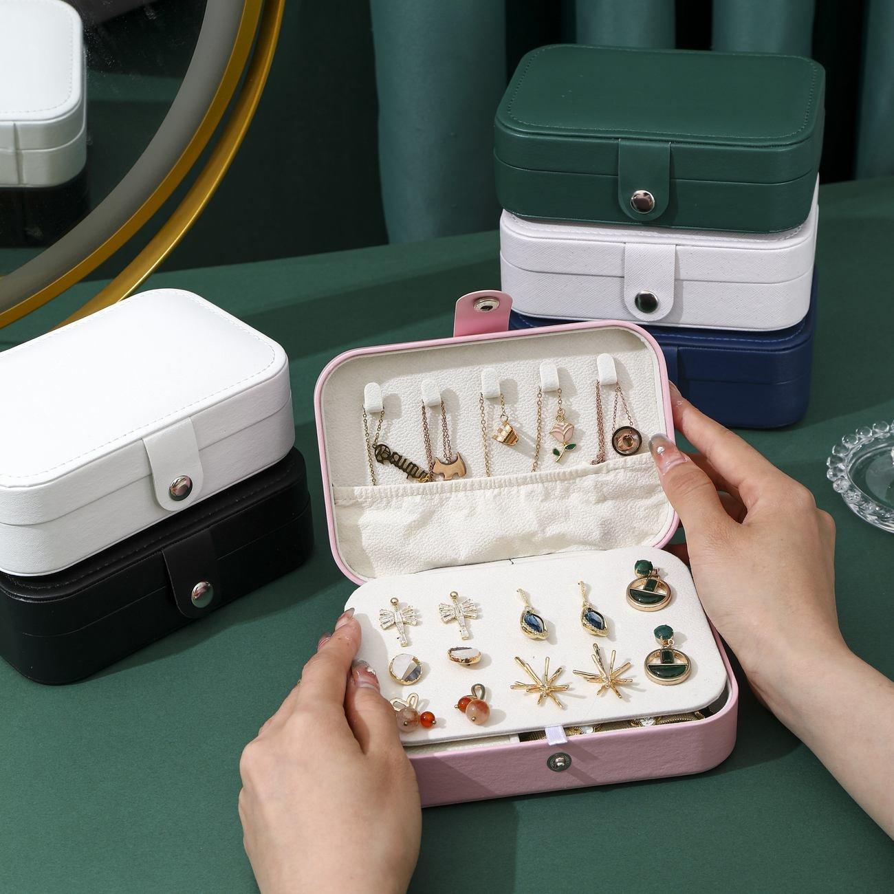 Faux Leather Jewelry Organizer