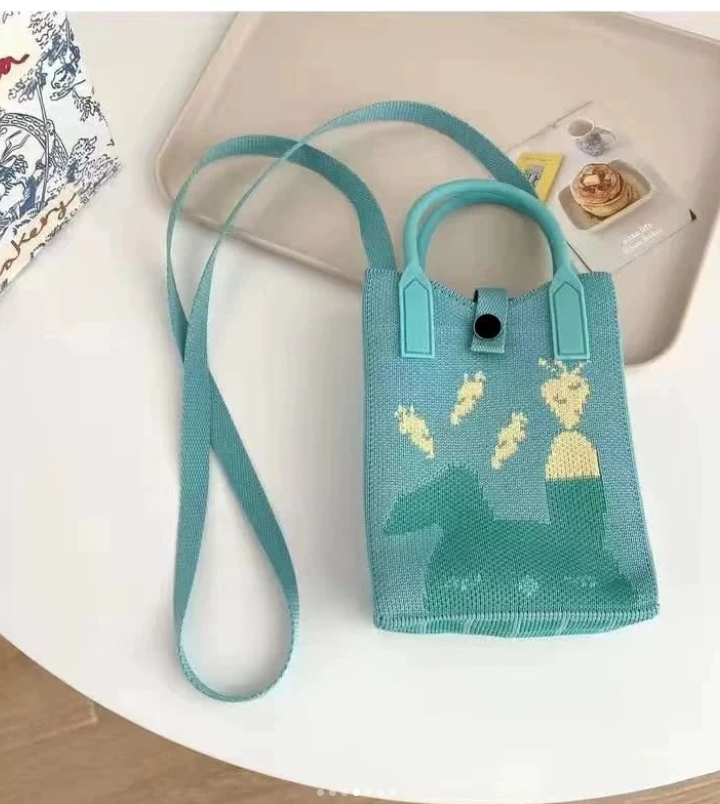 Kawai Women Cross Body Bag With Long Stripe