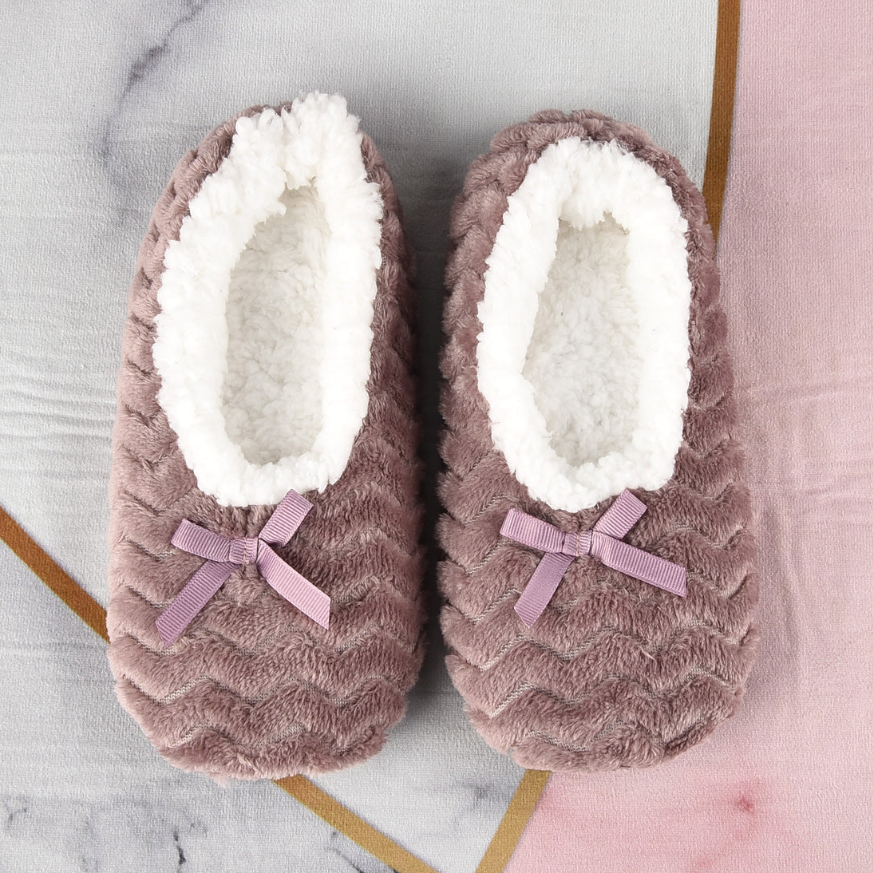 Women Warm Plush Soft Indoor Slippers