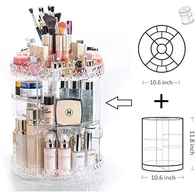 360 Rotating Cosmetic Storage Organizer