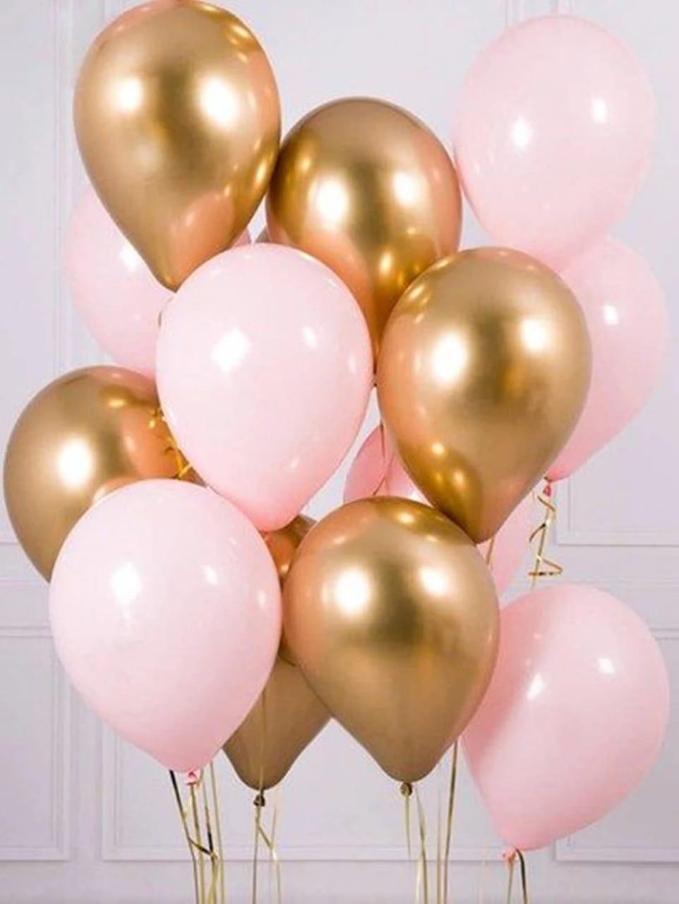 Chrome With Macron Balloons Set - Pack of 15