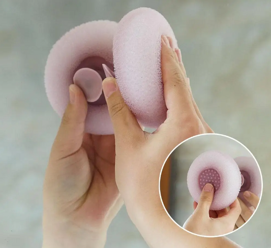 Round Bath Massager Sponge
