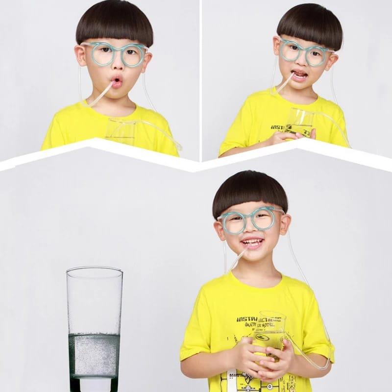 Glasses style Plastic Straw