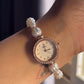 Crystal Beads Bracelet Watch With Box