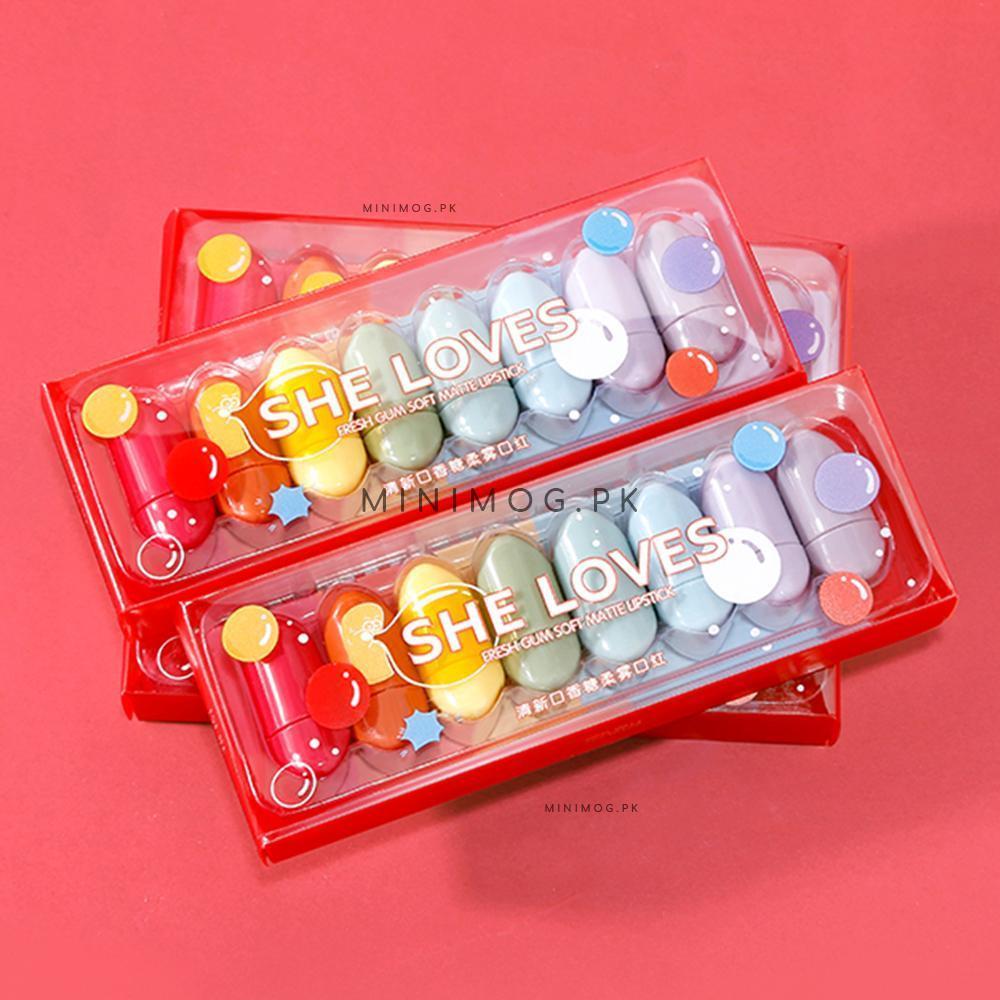 Mini Matte Velvet Candy Lipstick Set