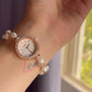 Pearl Beads Bracelet Watch With Gift Box