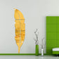 DIY Feather Plume 3D Mirror Wall Sticker for Living Room