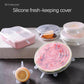 6-Pieces Transparent Food Insulation Sealing Covers