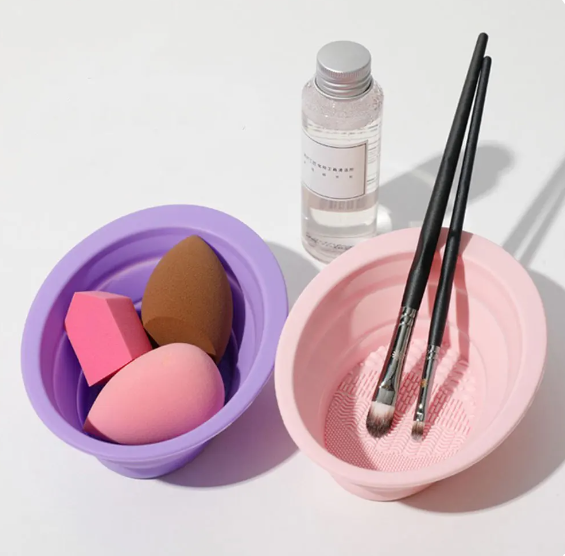 Silicone Makeup Brushes Cleaning Bowl