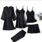 Bridal Night Suit 5-Pieces Night Wear