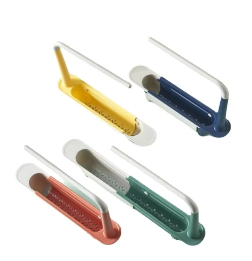 Adjustable Kitchen Sink Drainer Storage Rack