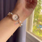 Pearl Beads Bracelet Watch With Gift Box