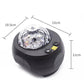 Wireless LED Projection Light Sound Control Auto Strobe Projector Lamp Bedroom Night Light (Black)