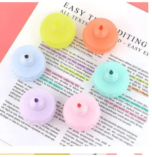 6 Colors Macaron Highlighter