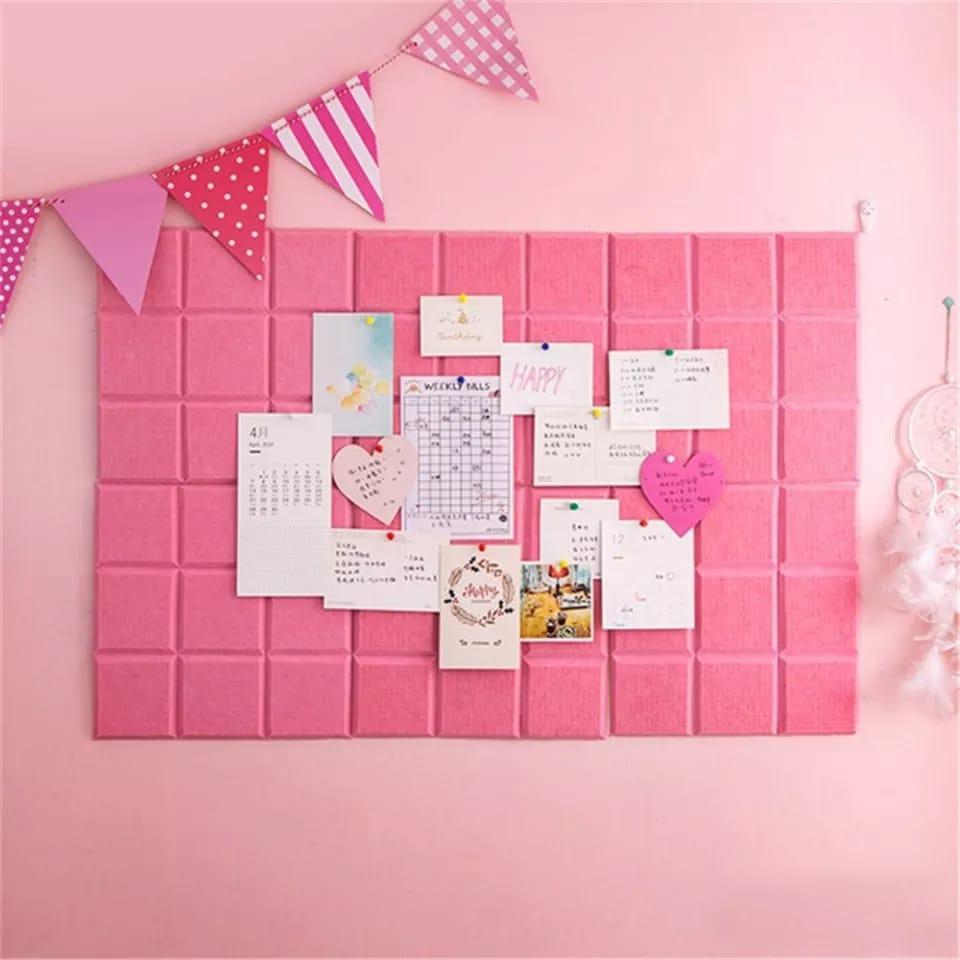 3D Self-adhesive Square Sticker Message Board ( Each Square )