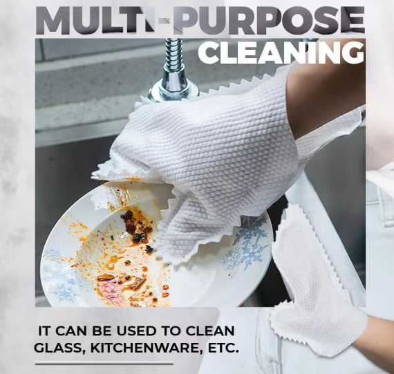 Microfiber Cotton Cleaning Glove