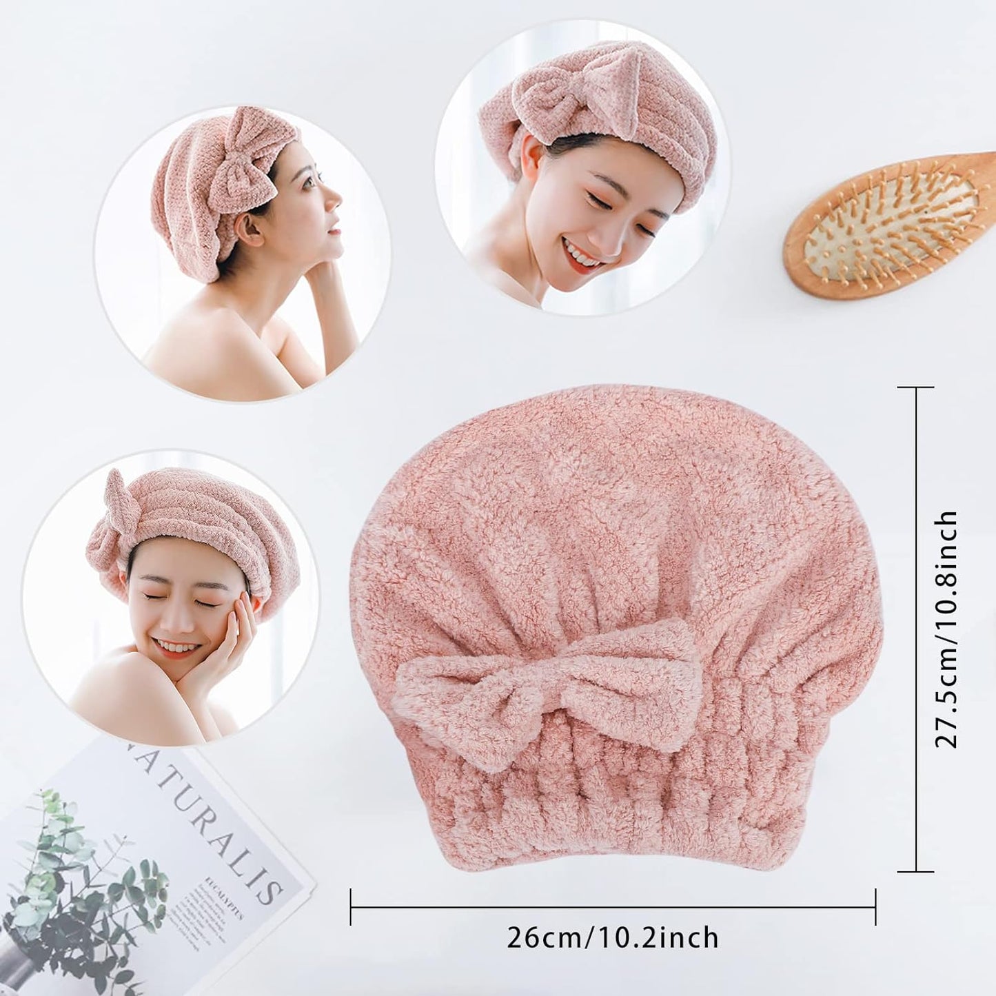 Bow Micro Fiber Hair Towel