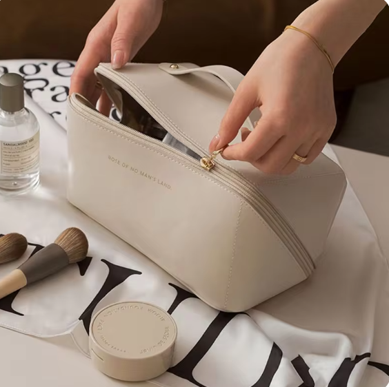 Cosmetic Leather Makeup Bag