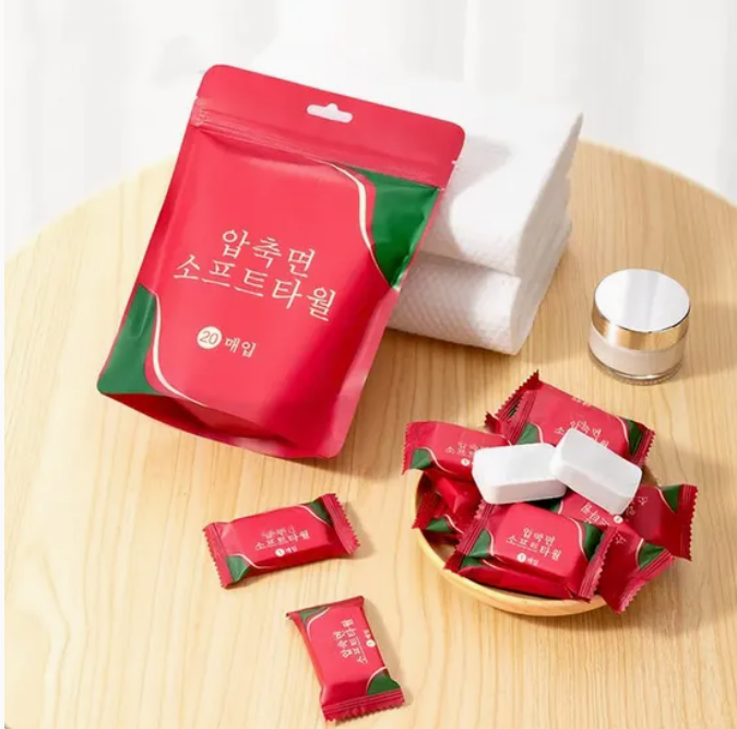 Compressed Candy Travel Towel