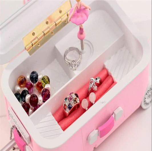 Mini Suitcase Jewellery Storage Box