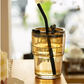 450ML Glass Mug With Straw