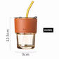 450ML Glass Mug With Straw