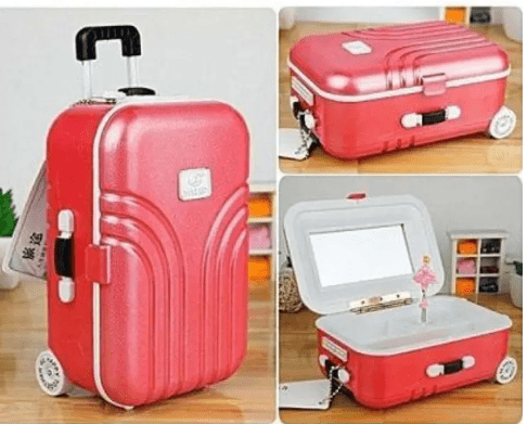 Cute Suitcase Style Jewelry Organizer