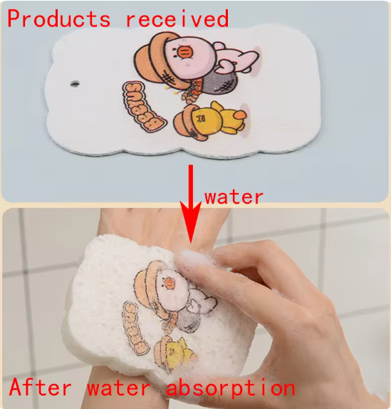 Cute Bath Compressed Sponge