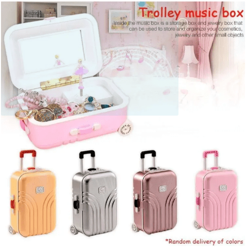 Cute Suitcase Style Jewelry Organizer