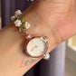 Flower Beads Bracelet Watch With Box
