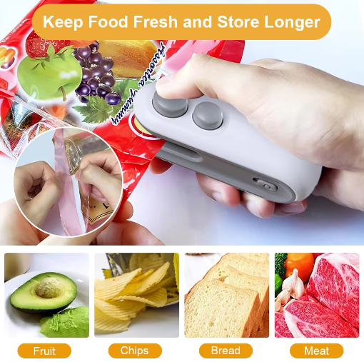 Magnetic Rechargeable Plastic Bag Sealer