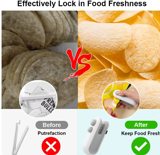 Magnetic Rechargeable Plastic Bag Sealer