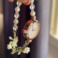 Flower Beads Bracelet Watch With Box