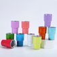Mini Tumbler Shot Glass Double Wall Steel Straw