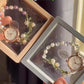 Flower Beads Bracelet Watch With Box