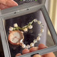 Flower Beads Bracelet Watch With Box