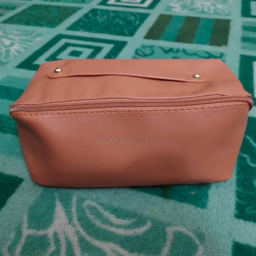 Cosmetic Leather Makeup Bag
