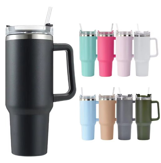 Stainless Steel Travel Milk,Juices & Water Mug With Straw
